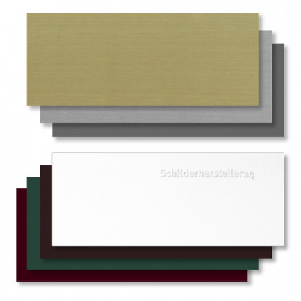 Schild aus Kunststoff - verschiedene Farben - 100x40mm