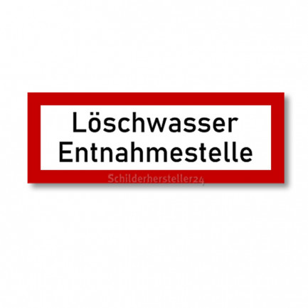 Entnahmestelle für Löschwasser - Hinweisschild - 800139