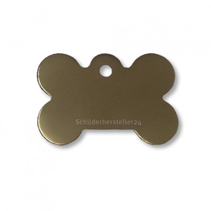 Kleintieranhänger aus Messing - Knochen - 38x25mm - 100709