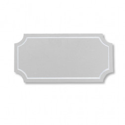 Aluminiumschild 100305 glänzend silber