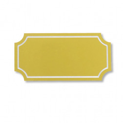 Aluminiumschild 100307 glänzend gold