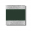 Namensschild - Edelstahl - grün - 100126