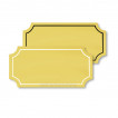 Schild - Aluminium eloxiert - gold - glänzend - 100x50mm - selbstklebend