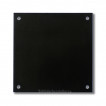 Messingschild quadratische Form dunkel patiniert 100x100mm mit 4 Bohrlöcher